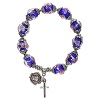 pulseira em cristal zamak medjugorje