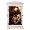 vitrine branca 50x30x30 cm natividade presepio napolitano18 cm