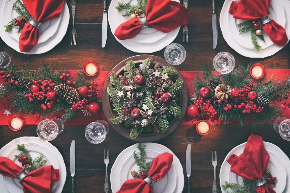 Pôr a mesa no Natal: muitas ideias, também faça você mesmo