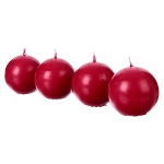 velas cor de vinho redondas 5 cm 4 pecas